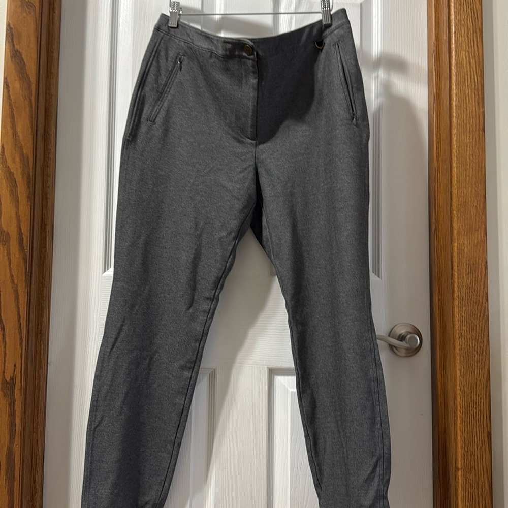 Talbots dark gray skinny ankle dress pants in size 14 ￼